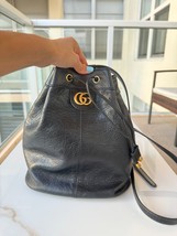 Gucci Leather Black Backpack Medium Size Original  - £1,146.88 GBP