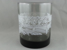 1970s Mc Donald&#39;s Hawaii Cocktail Glass - Rowing Graphic - Etched by Libbey - £26.10 GBP