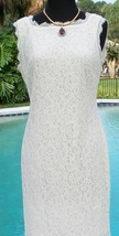 Cache Lace Texture Stretch Full Back Zipper Dress Lined New S/M 4/6/8 $1... - £60.24 GBP