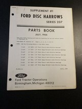 Ford Tractor Disc Harrows Series 207 Supplement #1 July 1966 - £6.26 GBP