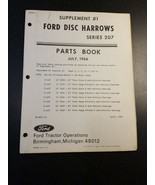 Ford Tractor Disc Harrows Series 207 Supplement #1 July 1966 - $149.01 MXN