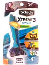 New Schick Xtreme 3 Refresh Disposable Razors Scented Handle Pro-Flex Pi... - £4.60 GBP