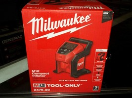 MILWAUKEE 2475-20 M12 12V 120 Psi Cordless Compact Inflator Bare Tool NEW - $215.64