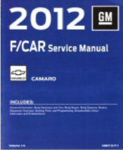 2012 Chevy CAMARO Workshop Service Shop Repair Manual Set OEM - $419.95