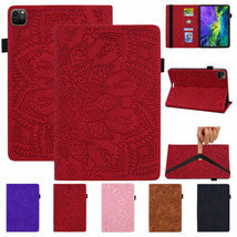 Flower Retro Pattern Leather Flip Folio Case Cover For iPad Pro 11&quot; 12.9&quot; 2020 - £73.32 GBP