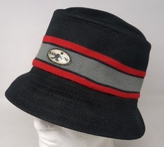 Vintage Kangol Lindale Striped Bucket Sun Hat Knit Woven Men Size Medium Rap - £31.64 GBP