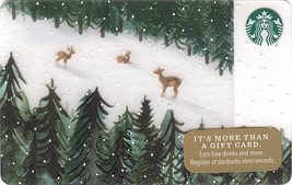 Starbucks 2017 Mountain Deer Collectible Gift Card New No Value - £2.38 GBP