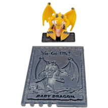 Yu-Gi-Oh Baby Dragon Orange 1996 Mattel MINI Figure Takahashi With Plastic Card - £7.42 GBP