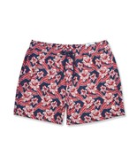 Brooks Brothers Red Floral Print 5&quot; Montauk Swim Trunk Shorts, 2XL XXL B... - $88.61