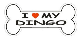 Love My Dingo Bumper Sticker or Helmet Sticker D2389 Dog Bone Pet Lover - £1.11 GBP+