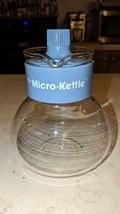 Gemco The Micro Kettle Vtg 4 Cup Microwavable Coffee Pot Blue Handle Retro - £23.73 GBP