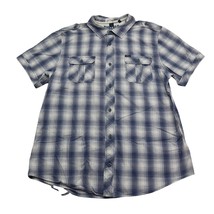 Buffalo Shirt Mens Large Blue by David Bitton Button Up Casual Rugby - $15.72