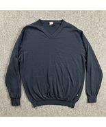 Ping Sweater Mens XXL Blue V-Neck Knit Golf Casual Sensor Warm Merino Wool - $41.86 CAD