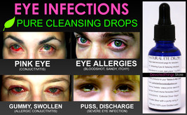 Natural Eye Drops for Pink Eye and Eye Infections for Healthy Bright Eyes - $32.99