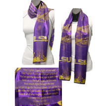 LSU Louisiana State Tigers Officialy Licensed Ncaa Fight Song Musical Scarf - £11.95 GBP