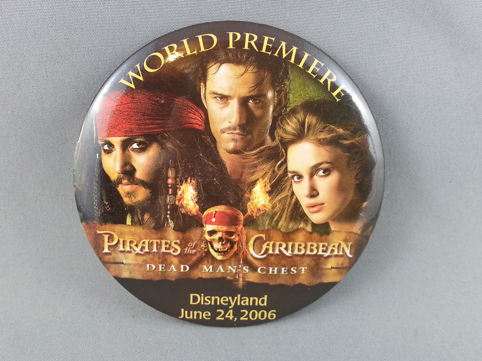Primary image for Movie Premiere Pin - Pirate's of the Caribbean - Dead Man's Chest - Disneyana !!