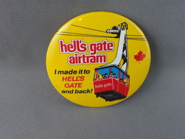 Vintage Tourist Pin - Hells Gate Airtram British Columbia - Celluloid Pin  - £11.97 GBP