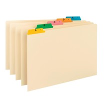 Smead 52180 Recycled Top Tab File Guides, Alpha, 1/5 Tab, Manila/Color, ... - $43.69