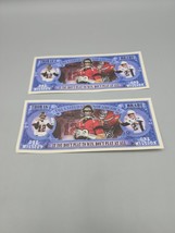Tom Brady on a Million Dollar Collectible Novelty Bill Collection of 2 Bills - £3.28 GBP