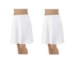 Vanity Fair Women&#39;s *2 Pack* Daywear Solutions Half Slip 11711 White Med... - £12.61 GBP