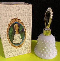 Avon Milkglass Hobnail Bell Decanter - EMPTY Collectable Bottle With Box - $6.26