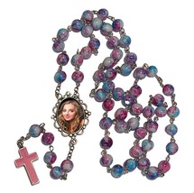 Pastel Pink Photo Rosary Necklace Urn - £47.91 GBP