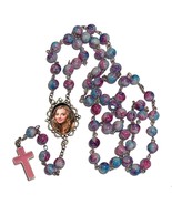 Pastel Pink Photo Rosary Necklace Urn - $81.99 CAD