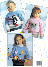 More Kid Stuff *5 Knitted Sweaters Up To Size 10 Boys &amp; Girls 2544 Leisure Arts - £7.85 GBP