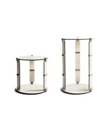 Round Coffee Table with LEGO® Bricks MOC for Living Room, Minimalist Woo... - $107.00