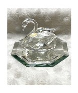 Vintage Swarovski Beauties of the Lake Crystal Swan (Medium)w/Mirror-Ret... - $147.58 CAD