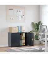 vidaXL File Cabinet Anthracite Powder-coated steel Medium File Cabinet - $15,309.75 MXN