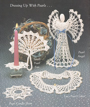 Pearls &amp; Lace 21 Crochet Projects Includes 8 Pearl 1985 Stella Marie Christmas - £12.77 GBP