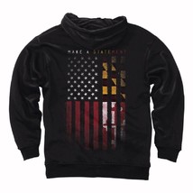 U.S. and Maryland Make a Statement Pullover Hoodie  NEW Fast Free Ship - $48.95+