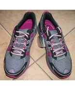 womens asics tennis shoes nwt size 10 gel-venture gray purple - $121.98 CAD
