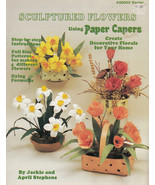 SCULPTURED FLOWERS WITH PAPER CAPERS IRIS, ORCHIDS FLORAL DESIGNS NAPIER... - £6.30 GBP