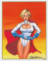 11x14 Inch SIGNED Neal Adams DC Comics JSA Super Hero Art Print ~ Power Girl - £39.56 GBP