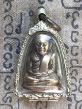 Rare LP Ngern Bangklan Temple Magic Pendant for Rich Wealth Thai Buddha ... - £31.44 GBP