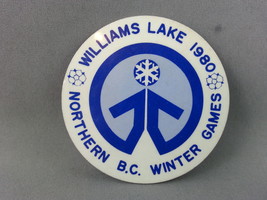 Vintage Northern BC Winter Games Pin - Williams Lake BC - Cool Graphic  - £7.19 GBP