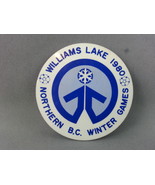 Vintage Northern BC Winter Games Pin - Williams Lake BC - Cool Graphic  - $168.79 MXN