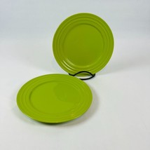 Rachael Ray 2 Double Ridge Apple Green 11&quot; Dinner Plate - $37.04