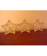  Three glass candle holders - £7.90 GBP