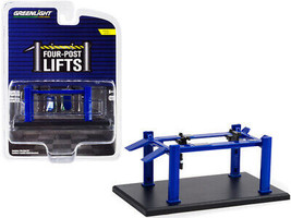 Adjustable Four-Post Lift Blue Four-Post Lifts Series 1 1/64 Diecast Model Green - £14.56 GBP