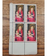 US Stamp Christmas Memling National Gallery of Art 5c Used Block of 4 - $1.99