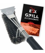 BBQ Grill Brush &amp; Scraper for BBQ Grill, Safe 17&quot; Stainless Steel Woven ... - £12.74 GBP