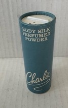 Vintage Revlon Charlie Body Silk Perfumed Powder tin shaker 3.4oz new - $332.78 MXN