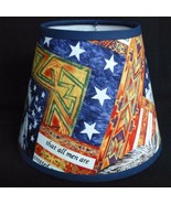Patriotic Custom Made Handcrafted Lamp Shade 6 x 10 x 8 Life Liberty - £31.94 GBP
