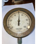 Antique Steam Pressure Gauge Crosby Brass - $415.23 CAD