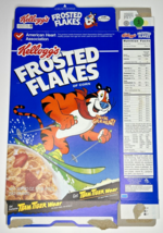 1997 Empty Kellogg's Frosted Flakes Team Tiger Wear 20 OZ Cereal Box SKU U198/44 - $18.99