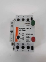 Sprecher + Schuh  KTA 3-25 Motor Protector w/ KT3-25-PA-11 Aux - $39.00