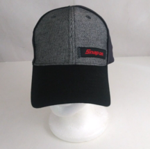 K-Products Snap-on Black &amp; Gray Unisex Adjustable 100% Cotton Baseball Cap - $9.69